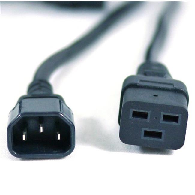 Works 72-100-01 Extra Heavy Duty 14 AWG Power Cord IEC320 C14 Male To
