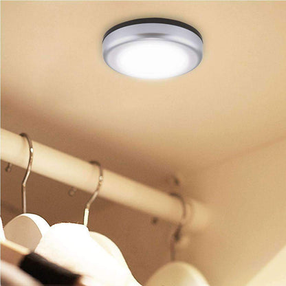 Luz de noche LED blanca con control de luz y sensor de movimiento AMZER, 6 LED mini