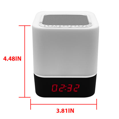 Reloj despertador inalámbrico con altavoz que cambia de color Zunammy