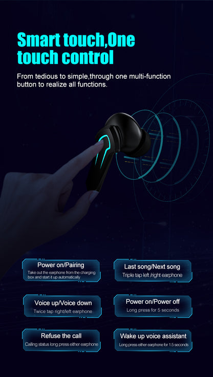 Gaming headset Bluetooth 5.1 Wireless Earbuds