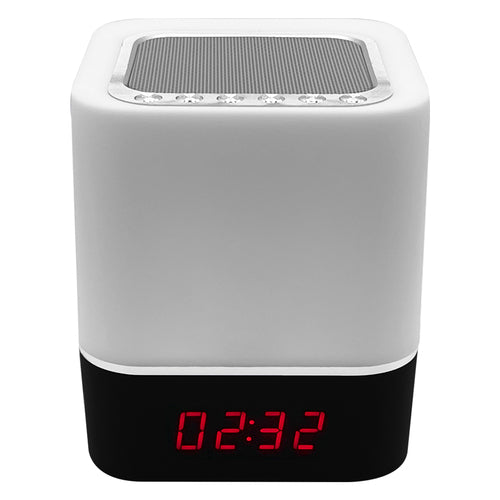 Reloj despertador inalámbrico con altavoz que cambia de color Zunammy